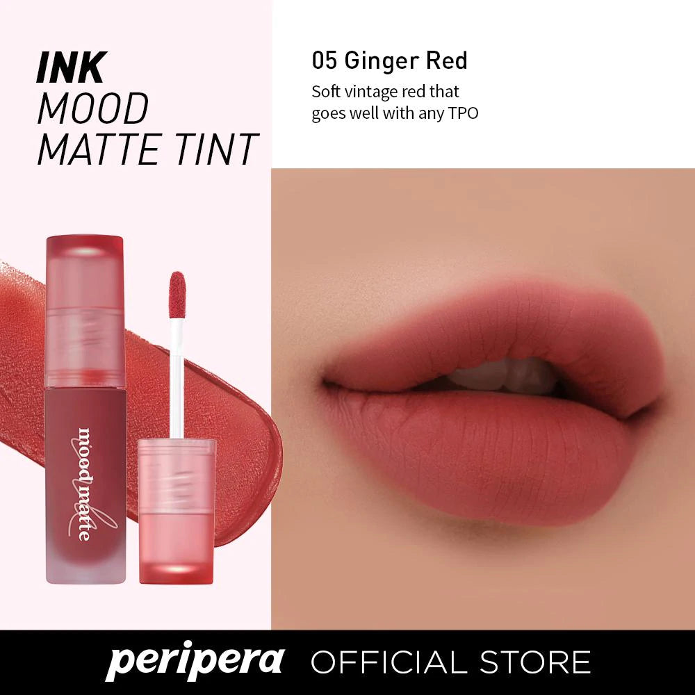 Peripera - Ink Mood Matte Tint 05 Ginger Red