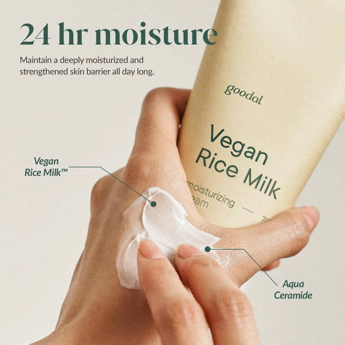 Goodal - Vegan Rice Milk Moisturizing cream 70ml