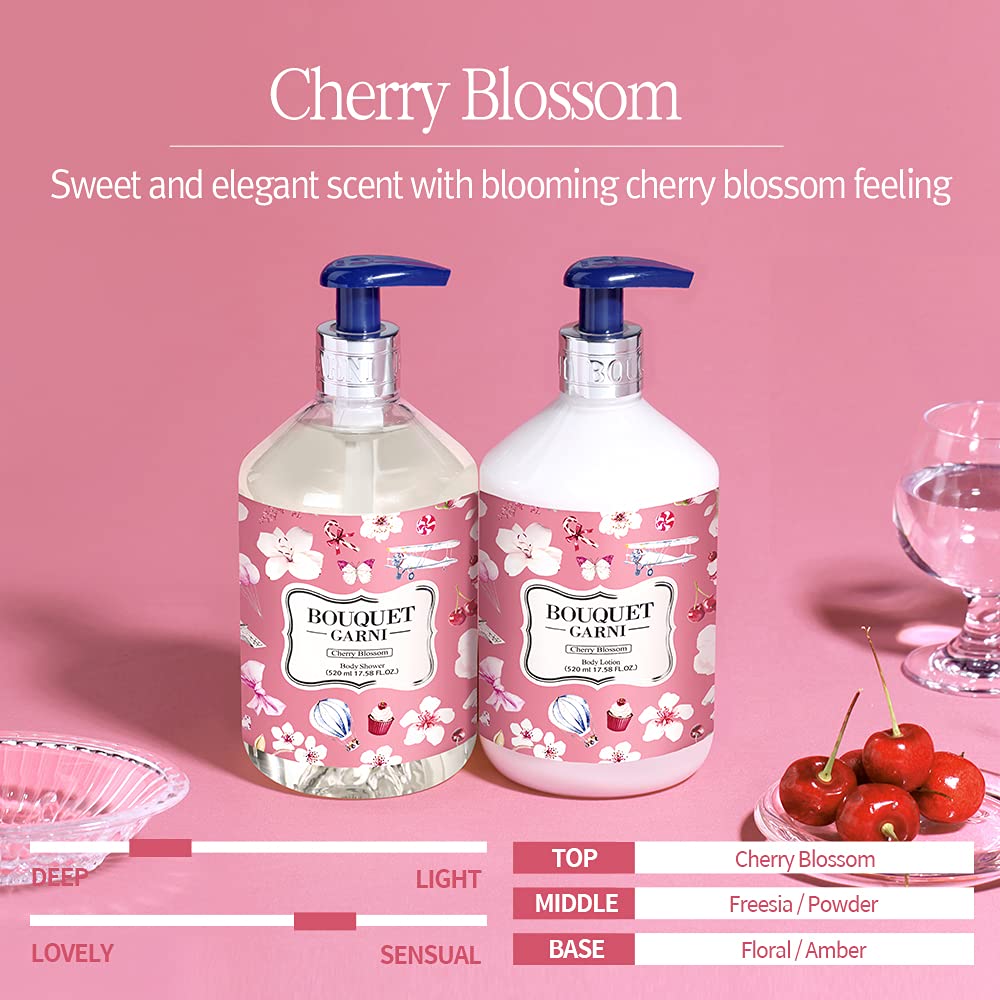 Bouquetgarni - Fragranced Body Shower (Cherry Blossom) 520ml