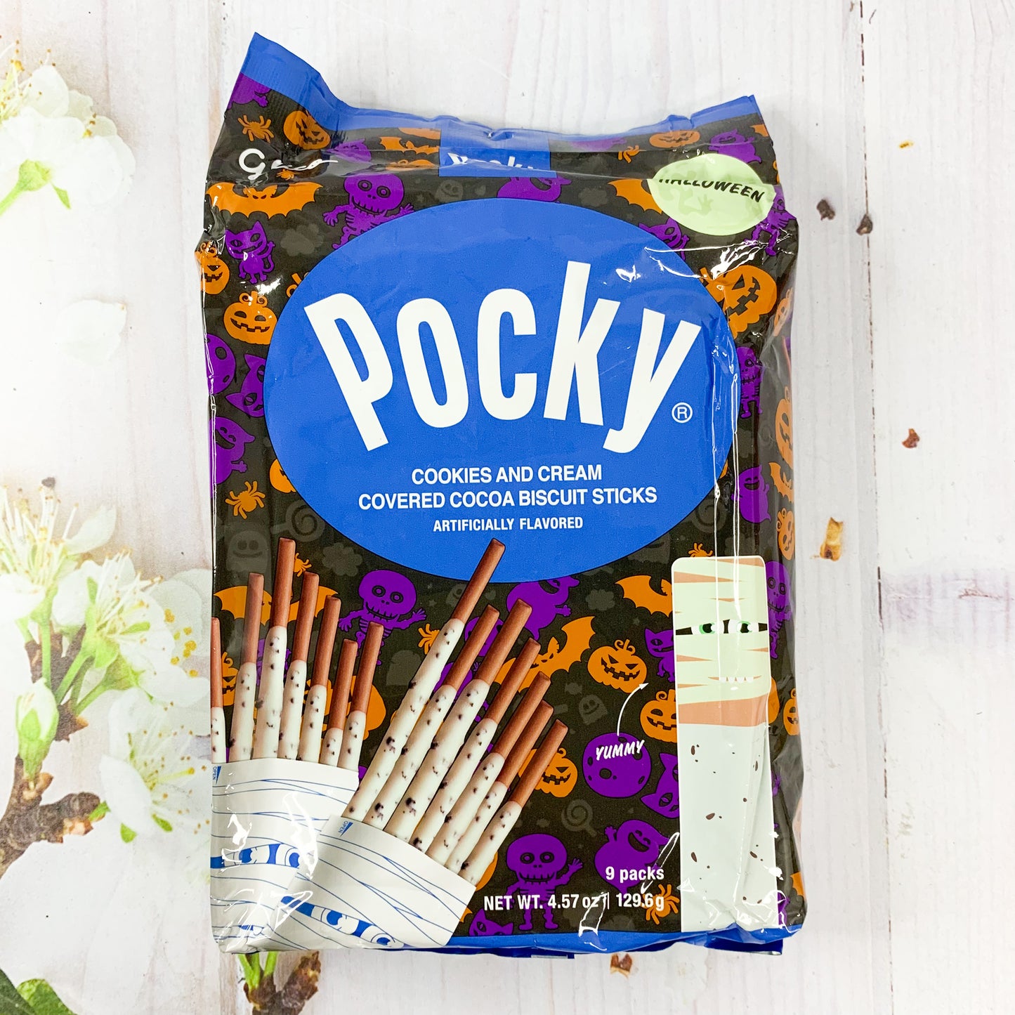 Pocky cookies and cream (pack halloween)