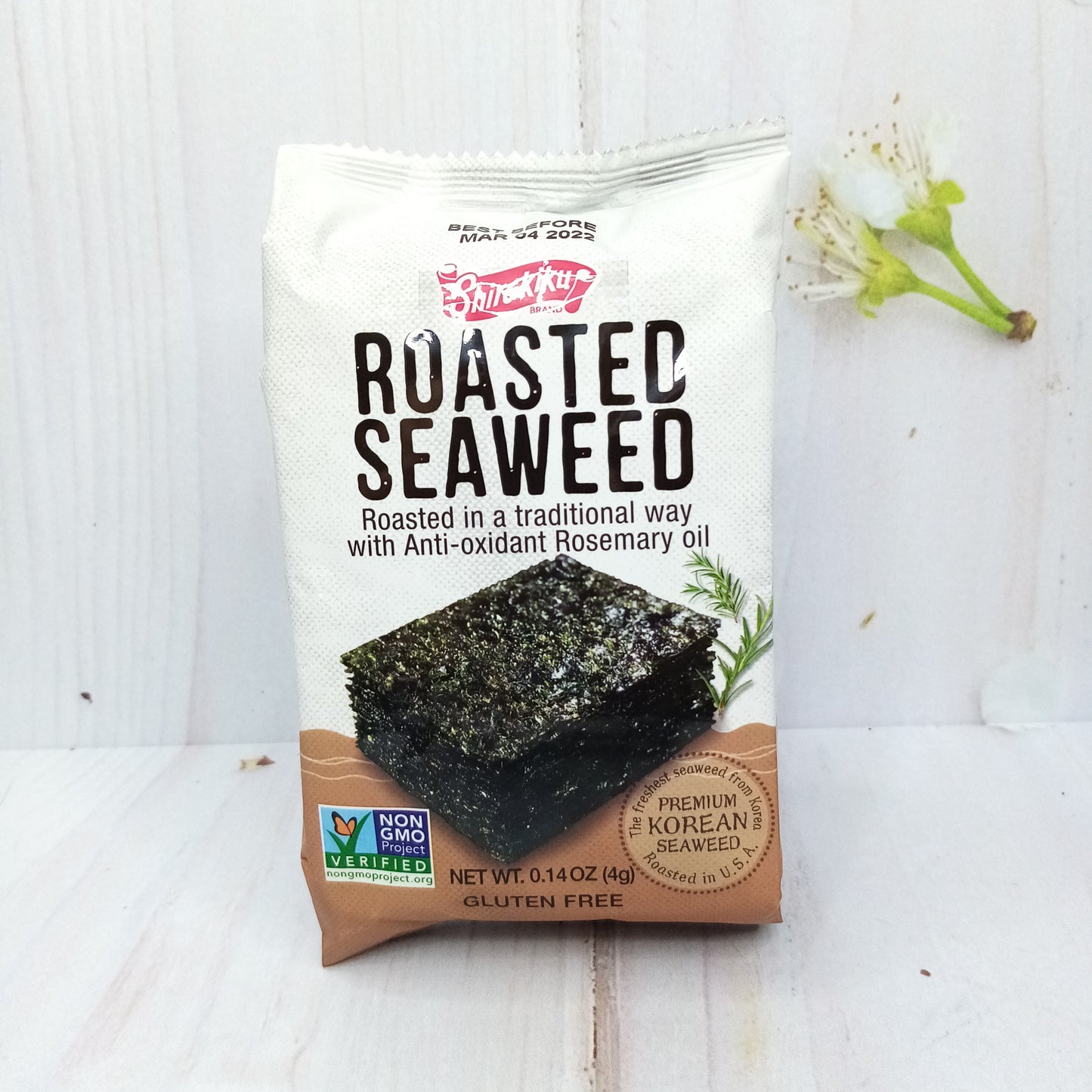 Roasted Seaweed with Rosenary oil