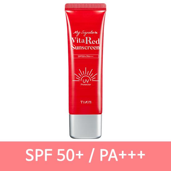 TIAM - My Signature Vita Red Sunscreen SPF50 PA+++