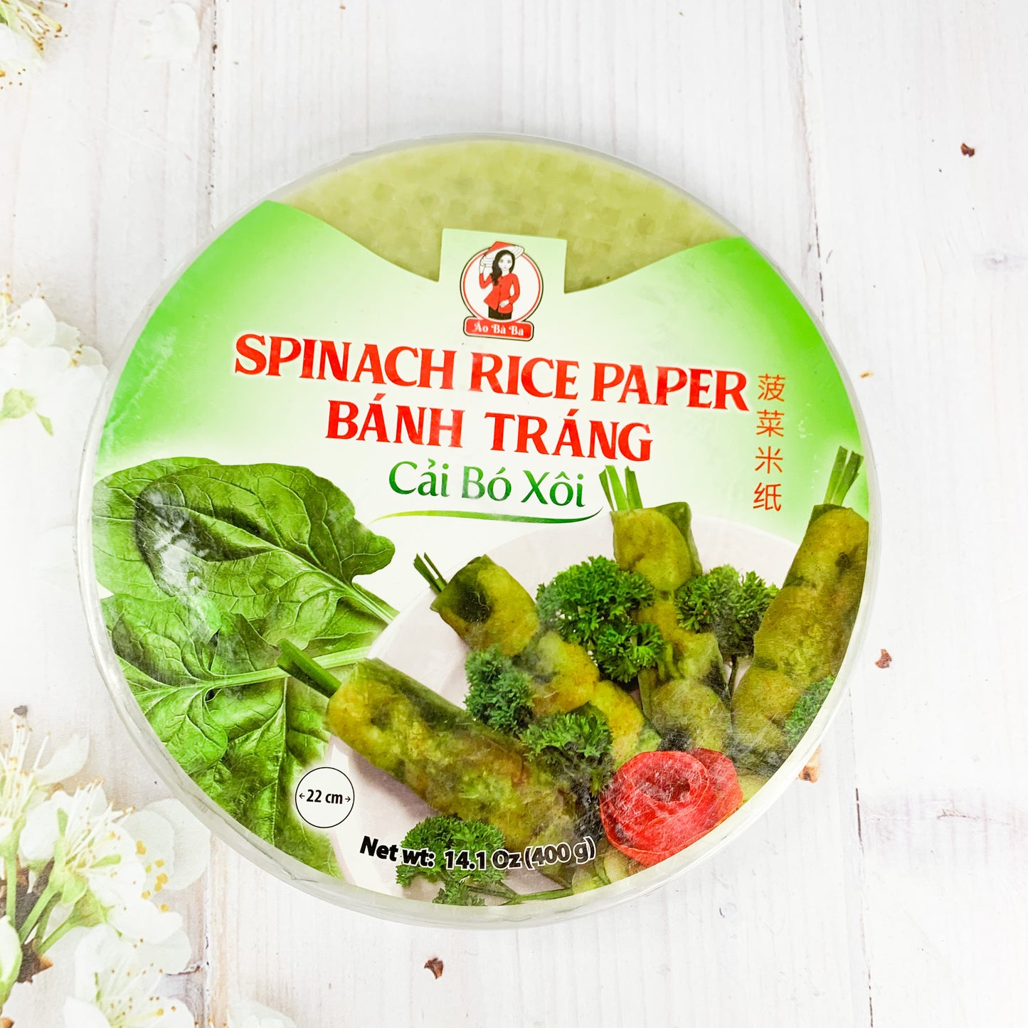 Spinach Rice Paper