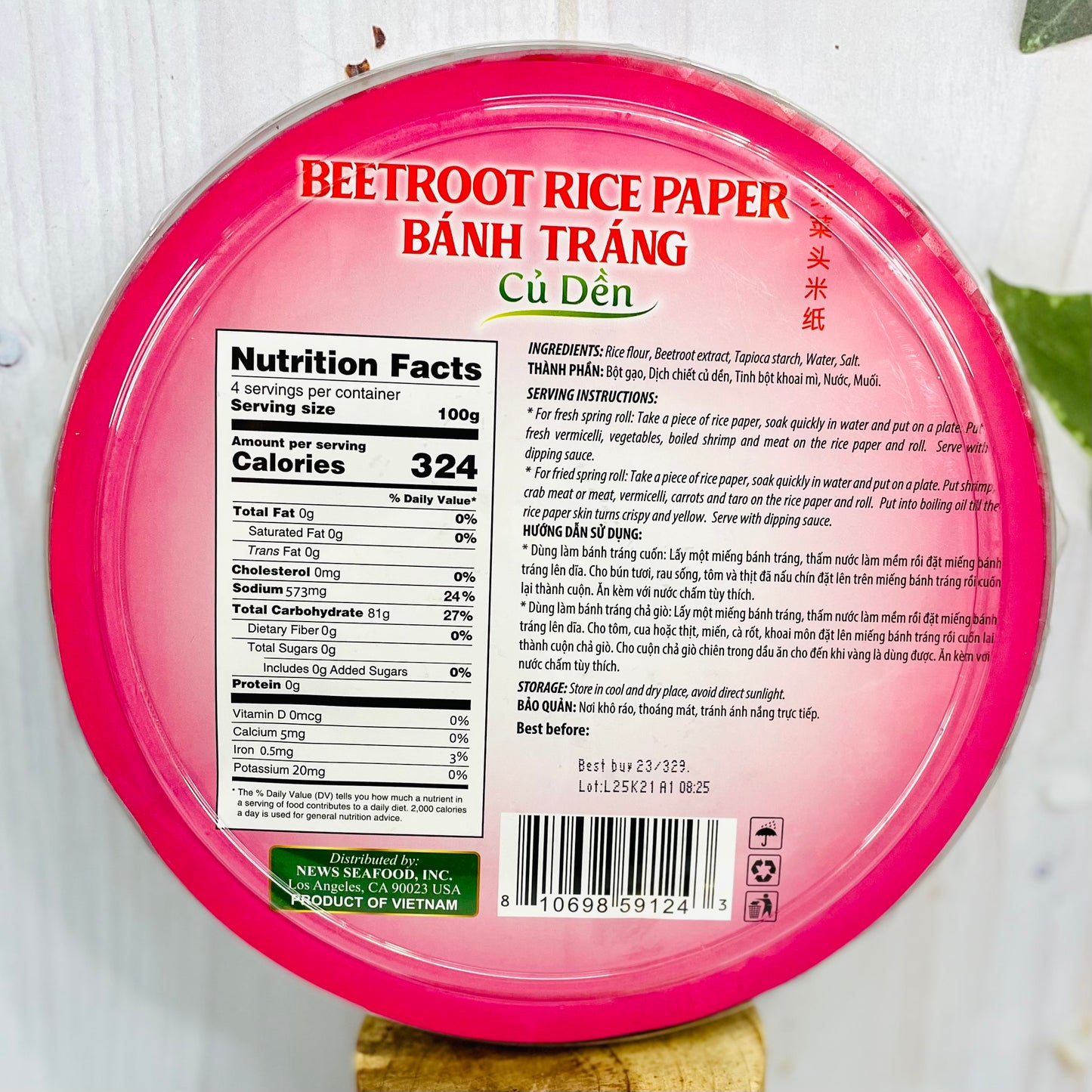 Beetroot Rice Paper