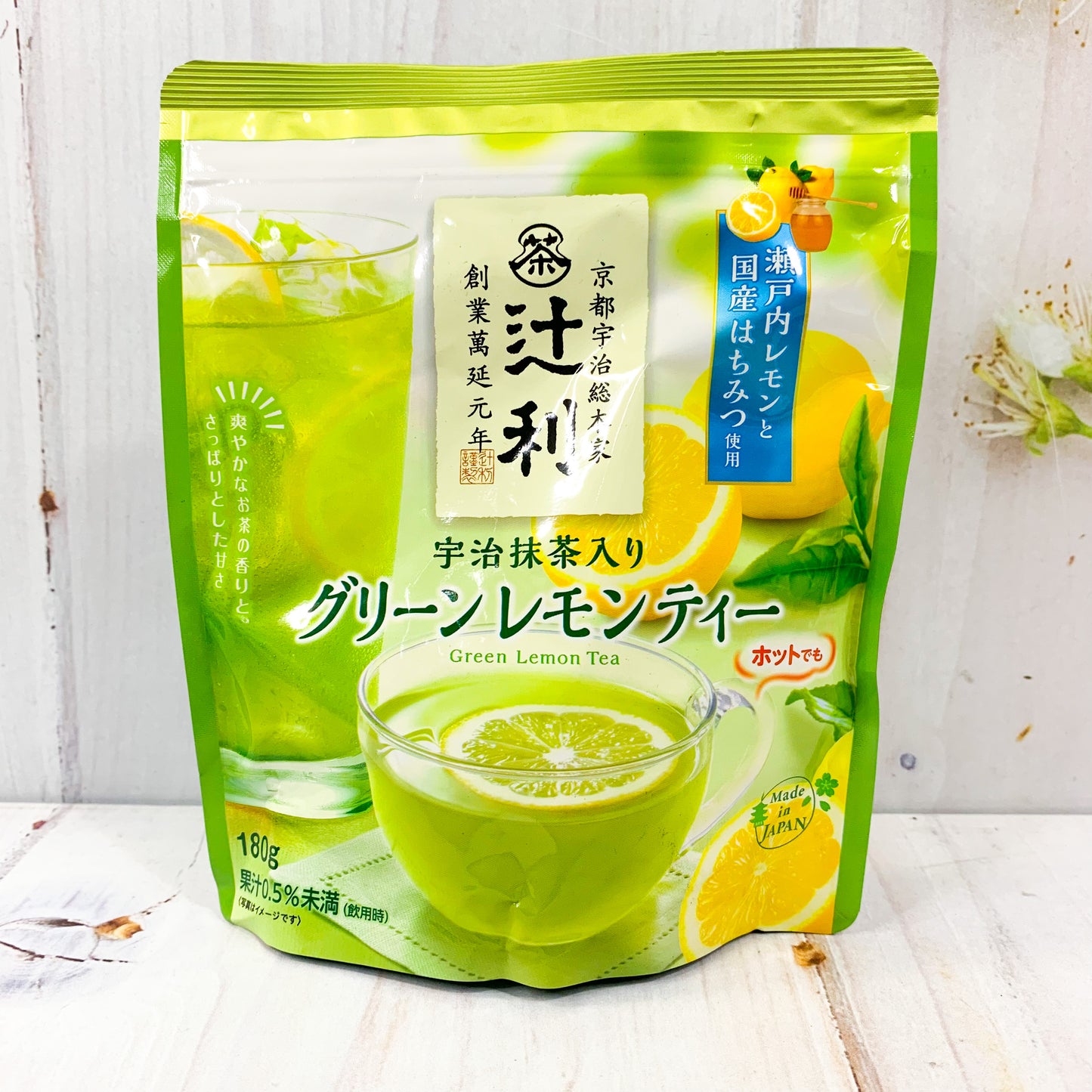 Lemon Tea with matcha