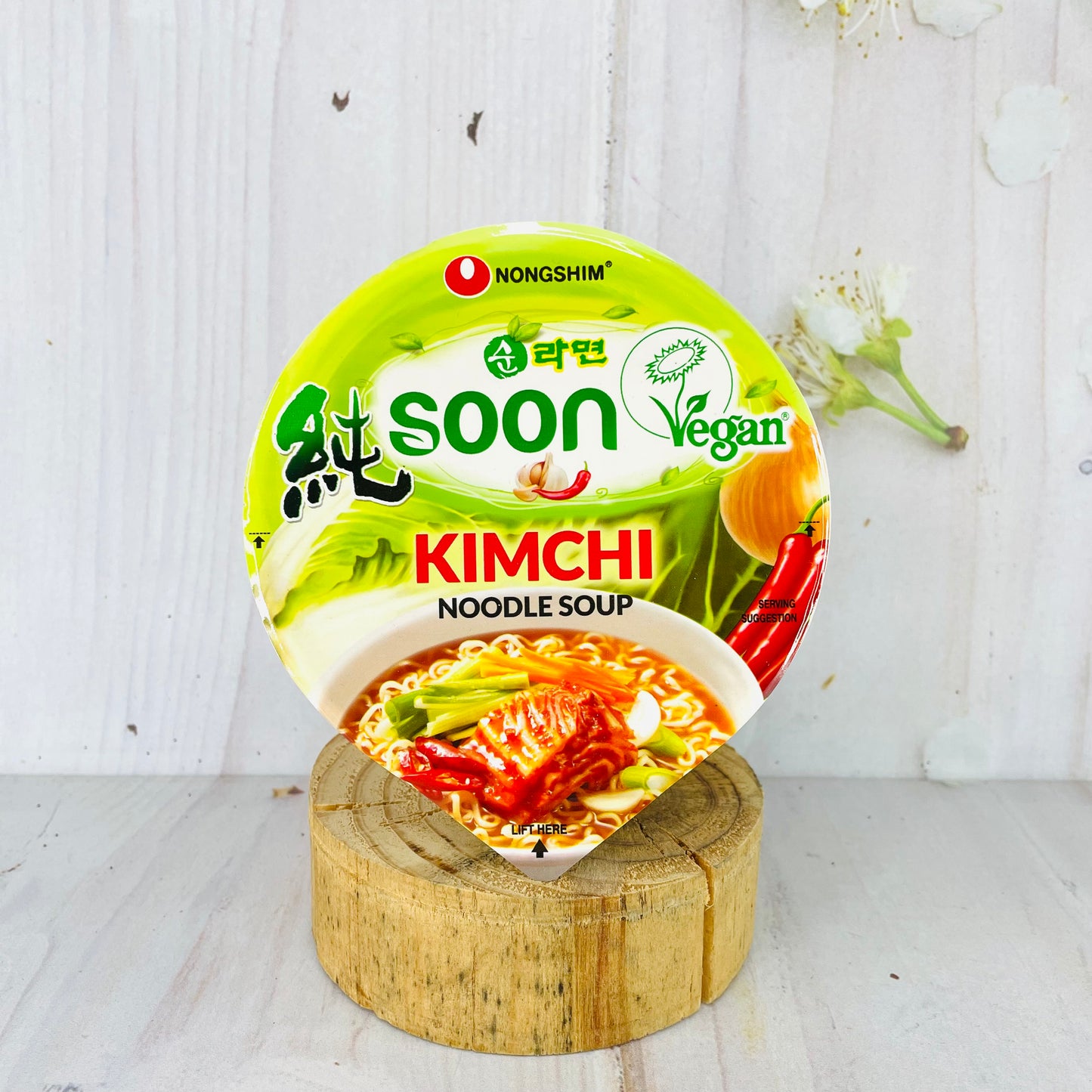 Soon kimchi noodle soup cup (picante)