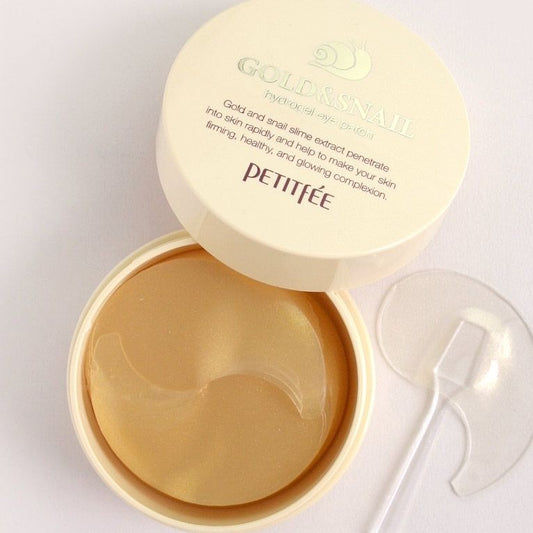 [PETITFEE] - Gold Snail Hydrogel Eye Patch 60u (Parche para ojos)